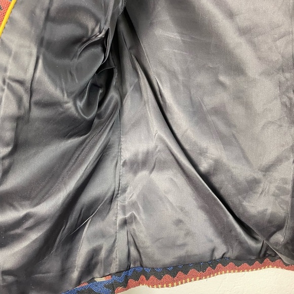 Vila Clothes Aztec Boho Multicolor Aztec SouthWestern Vinali Blazer Jacket Small - Picture 10 of 15